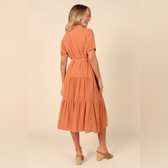Petal & Pup Adara Midi Dress in Orange Size XL New with tag - Picture 3 of 11